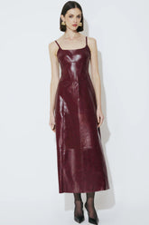 VESTIDO JULIE COURO PU