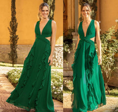 VESTIDO LONGO SORAYA AVOCADO