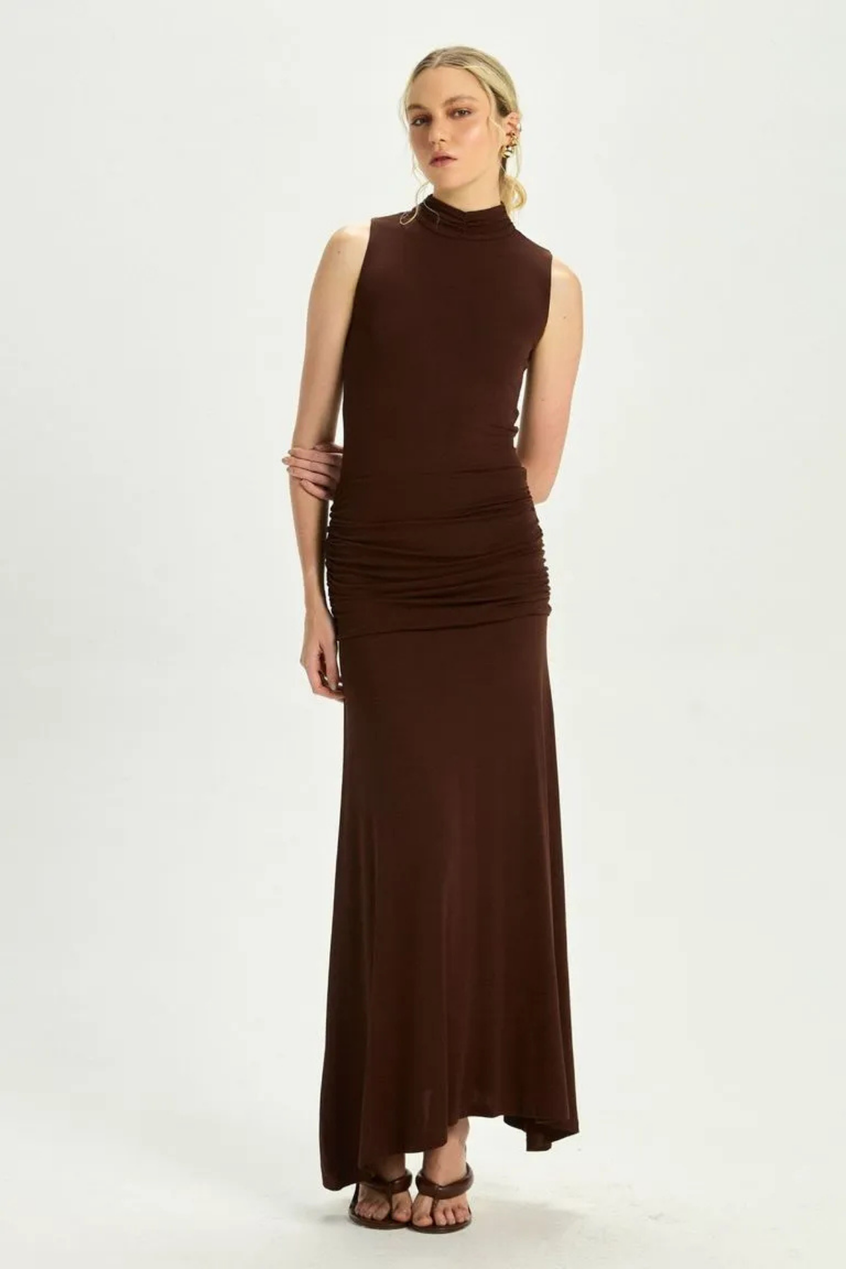 VESTIDO REBECA COFFEE