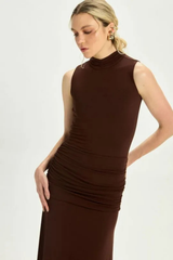 VESTIDO REBECA COFFEE